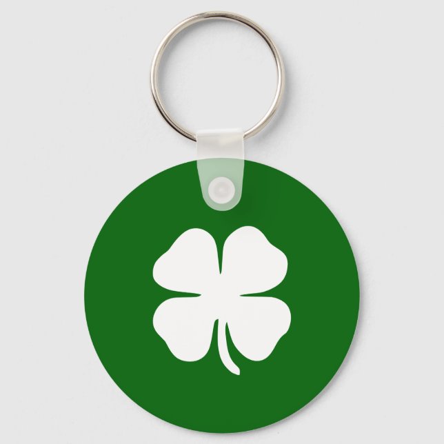 Llavero Personalized Irish Green Shamrock (Anverso)