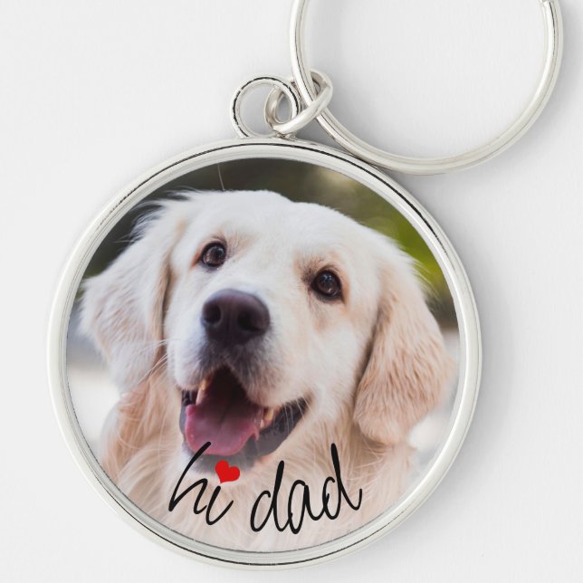 Llavero Personalized Keychain With Dog Photo Love Heart (Frente)