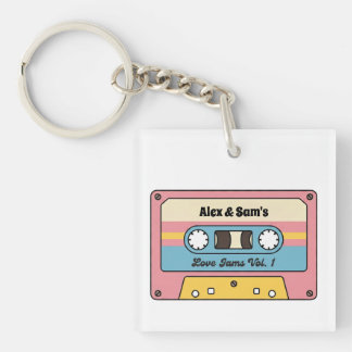 Llavero Personalized Love Jams Cassette Tape – Custom Name