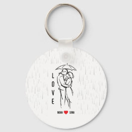 Llavero Personalized Love Keychain – Custom Names Romantic