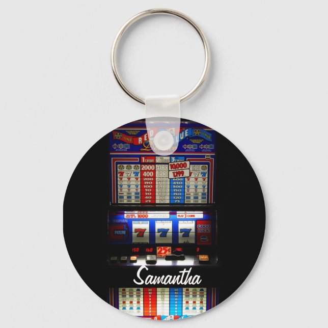 Llavero Personalized Lucky Slot Machine Keychain (Anverso)
