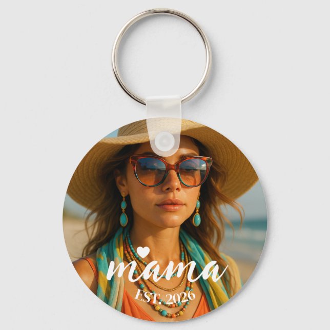 Llavero Personalized Mama Est Year Custom Gift For Mommy (Anverso)