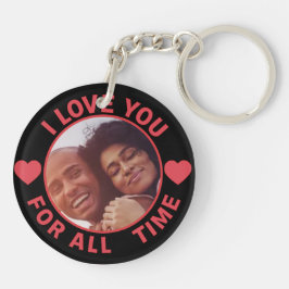 Llavero Personalized Message Photo I Love You All time