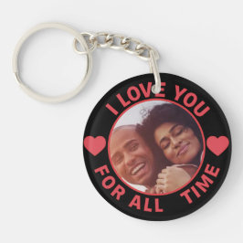 Llavero Personalized Message Photo I Love You All time