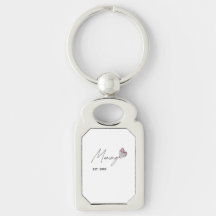 Personalized Mommy EST. Year Keychain gift for MOM