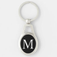 Personalized Monogram and Name Keychain