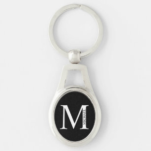 Llavero Personalized Monogram and Name Keychain