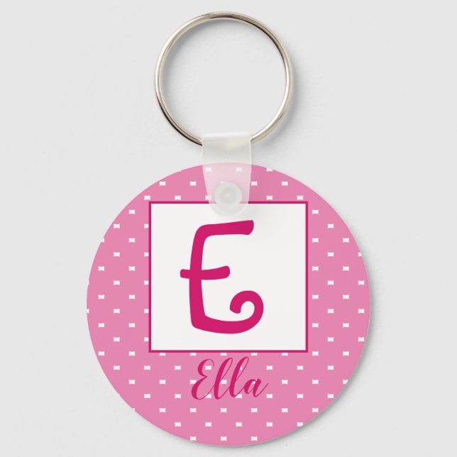 Llavero Personalized Name/ Initial keychain (Anverso)
