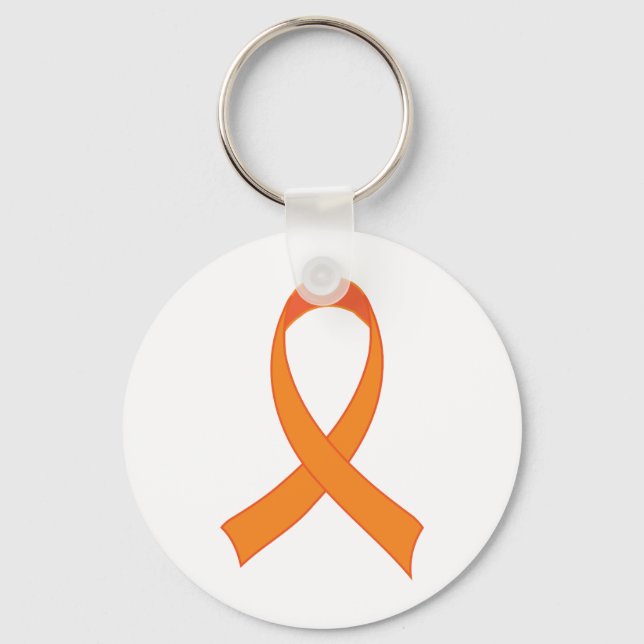 Llavero Personalized Orange Ribbon Awareness Gift (Anverso)