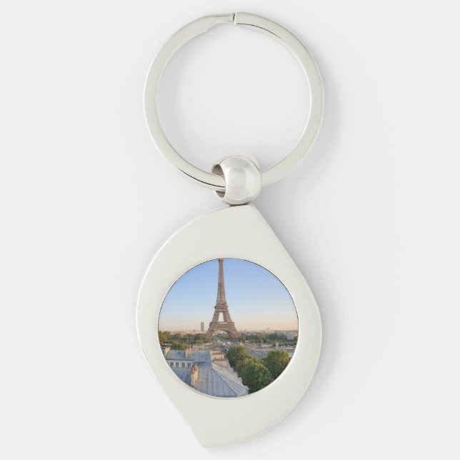 Llavero Personalized Paris City Skyline Souvenir  (Anverso)