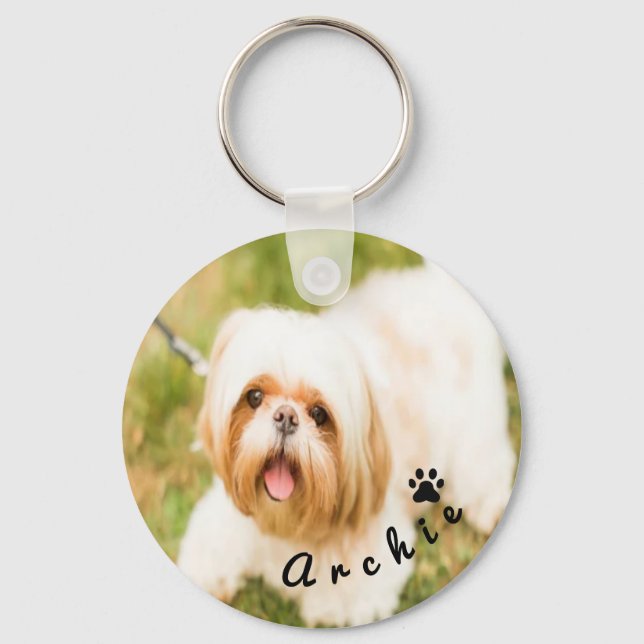 Llavero Personalized Pet  Photo Dog Lover with Pho (Anverso)