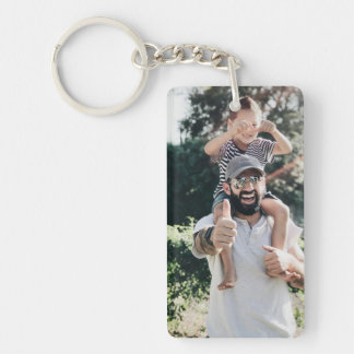 Llavero Personalized Photo Keychain: Custom Acrylic Family