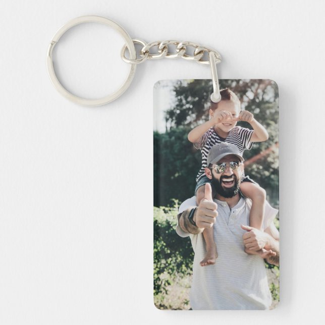 Llavero Personalized Photo Keychain: Custom Acrylic Family (Frente)