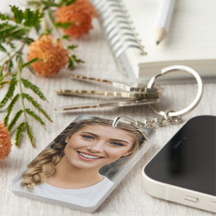 Llavero Personalized Photo Keychain for Bride