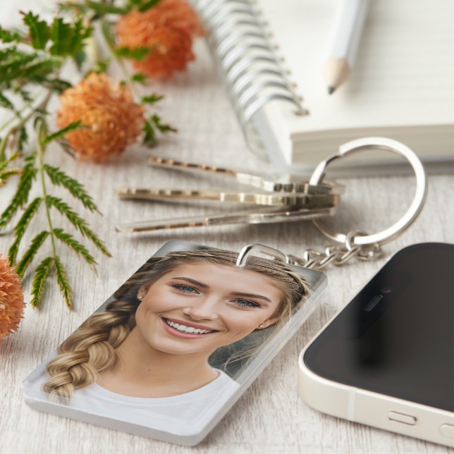 Llavero Personalized Photo Keychain for Bride (Frente Derecha)