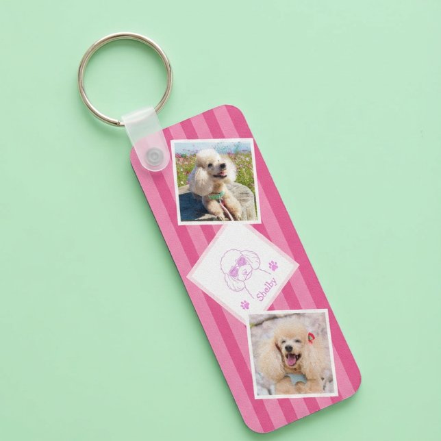 Llavero Personalized Poodle Photo Keychain with Name (Subido por el creador)