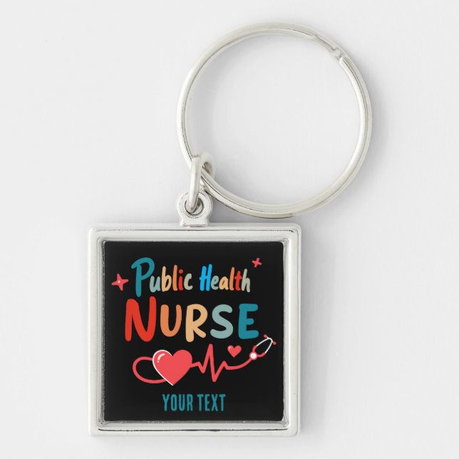 Llavero Personalized Public health nurse RN gifts (Frente)