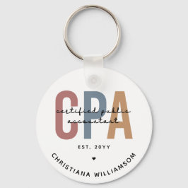Llavero Personalized Retro CPA Certified Public Accountant