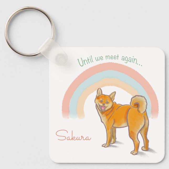 Llavero Personalized Shiba Inu Keychain – Name & Photo (Anverso)