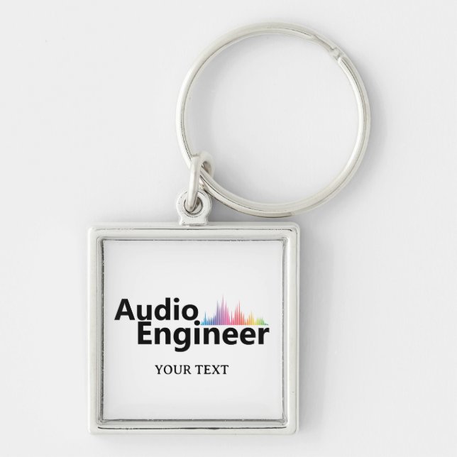 Llavero Personalized Sound Engineer Audio Engineering (Frente)