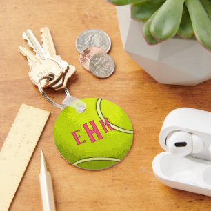 Llavero Personalized Tennis Ball Keychain with Initials