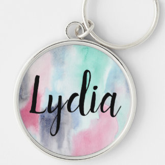 Llavero Personalized Watercolor Keychain