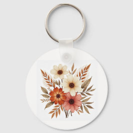 Llavero Personized Floral Keychain