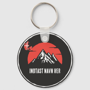 Llavero Personligt bynavn Danmark rundt design