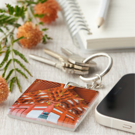 Llavero Perspectiva de Pagoda de abajo hacia arriba, Miyaj