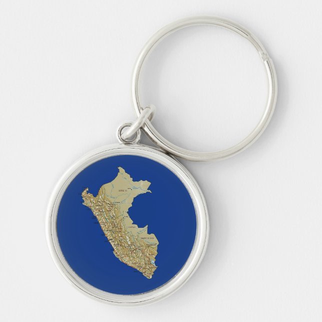 Llavero Perú Map Keychain (Frente)