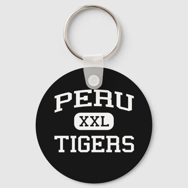 Llavero Perú - Tigres - Escuela Secundaria Perú - Perú Ind (Anverso)