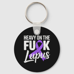 Llavero Pesado En La Conciencia Del Lupus Luchador Morado