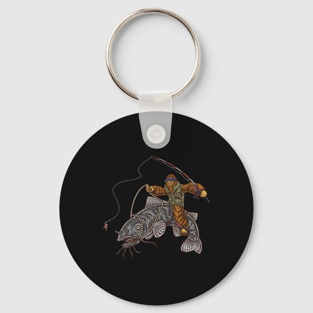 Llavero Pesca a pie de página de pesca silvestre (Anverso)