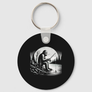 Llavero Pesca a pie de página Sasquatch Fisherman Funny Fi
