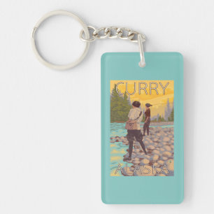 Llavero Pesca con mosca de las mujeres - curry, Alaska