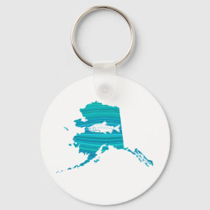 Llavero Pesca de alaska Wave Salmon