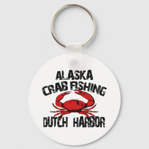 Llavero Pesca de cangrejo en el puerto holandés Alaska