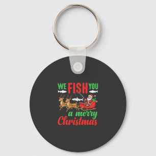 Llavero Pesca de Navidad Feliz Pesca para Ti