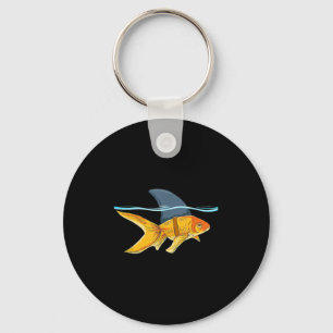 Llavero Pesca de oro con camiseta Wi-Fi divertida Fin Shar