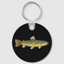 Pesca de trucha marrón