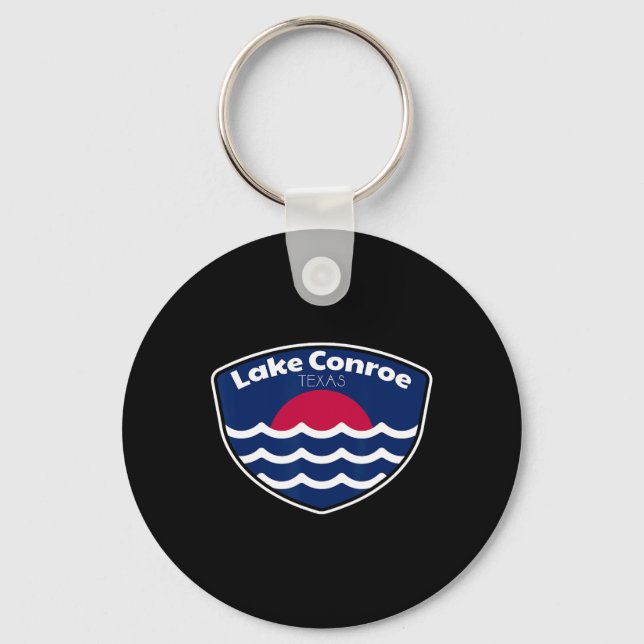 Llavero Pesca en el lago Conroe Texas (Anverso)
