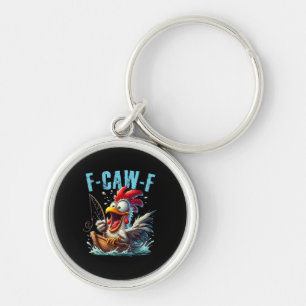 Llavero Pesca F-Caw-F Gallina Divertida Grita Humor
