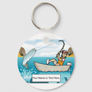 Llavero Pesca personalizada - Personalizado femenina