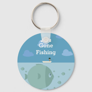 Llavero Pesca separada personalizada   Nombre