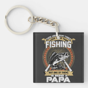 Llavero Pesca y papá - Camiseta divertida del Día del Padr