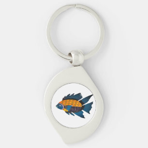 Llavero Pescado, animal, dibujo