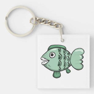 Llavero Pescado, animal, dibujo