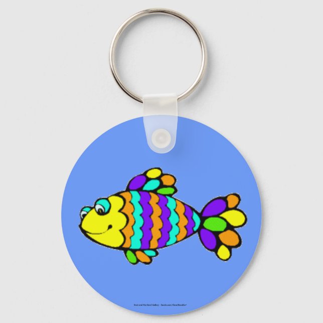 Llavero Pescado arco iris (Anverso)