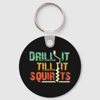 Llavero Pescado Auger de la mano de pesca del hielo