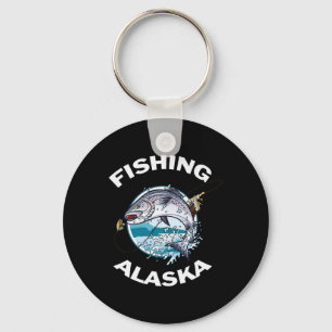 Llavero Pescado de Alaska Salmón Salvaje de Alaska Recuerd